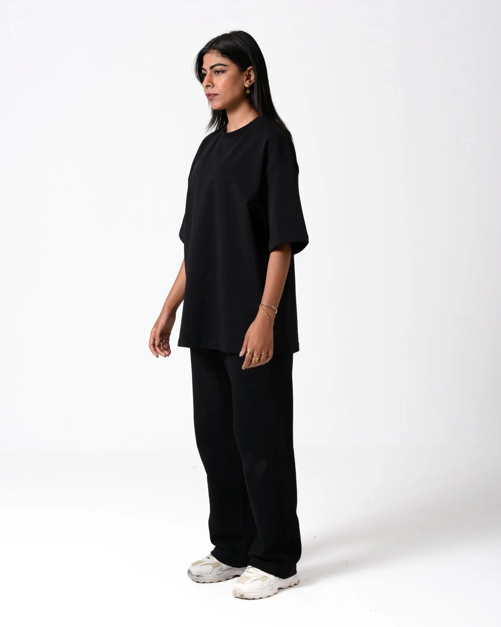 Black Oversized Street Tee