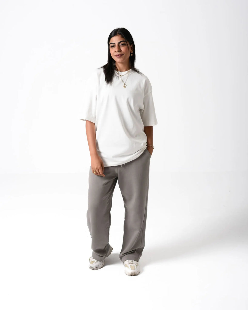 White Oversized Street Tee