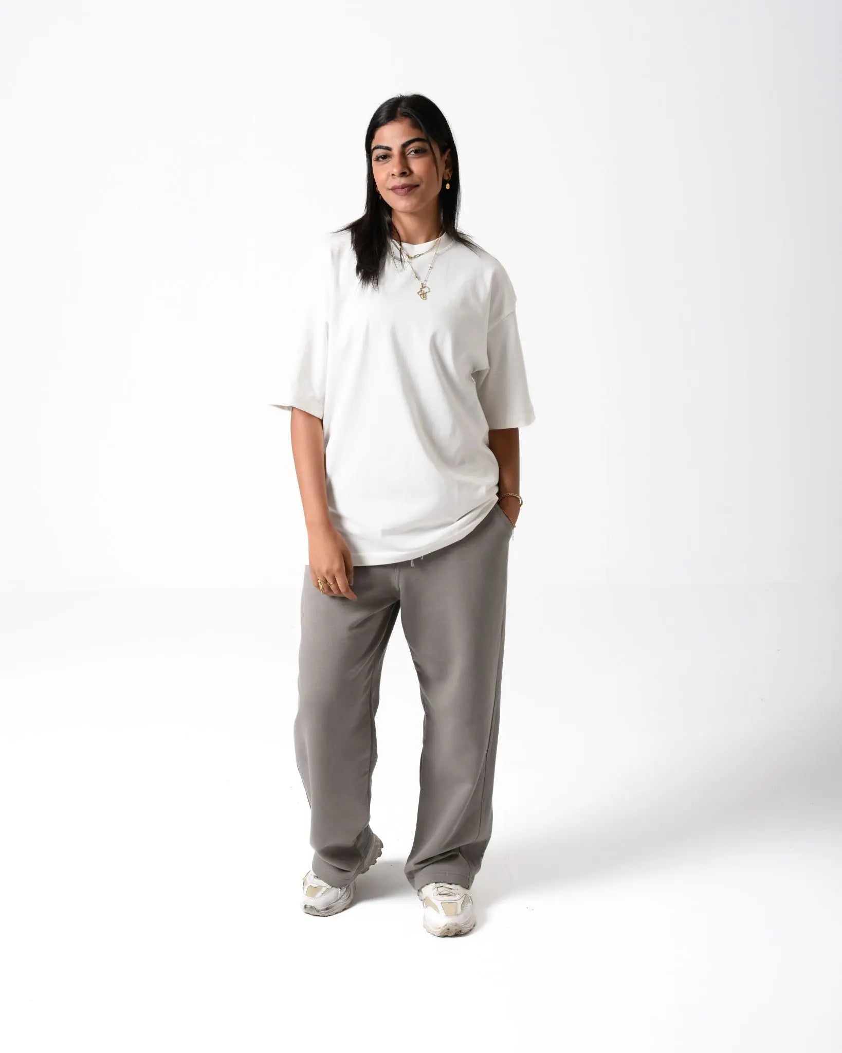 White Oversized Street Tee