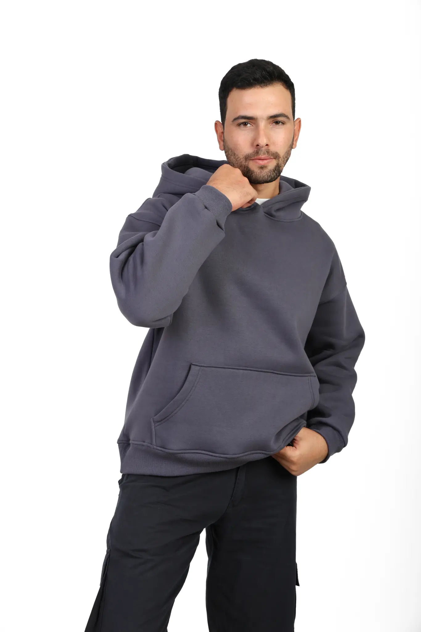 Sharghof Oversized Hoodie – Washed Charcoal