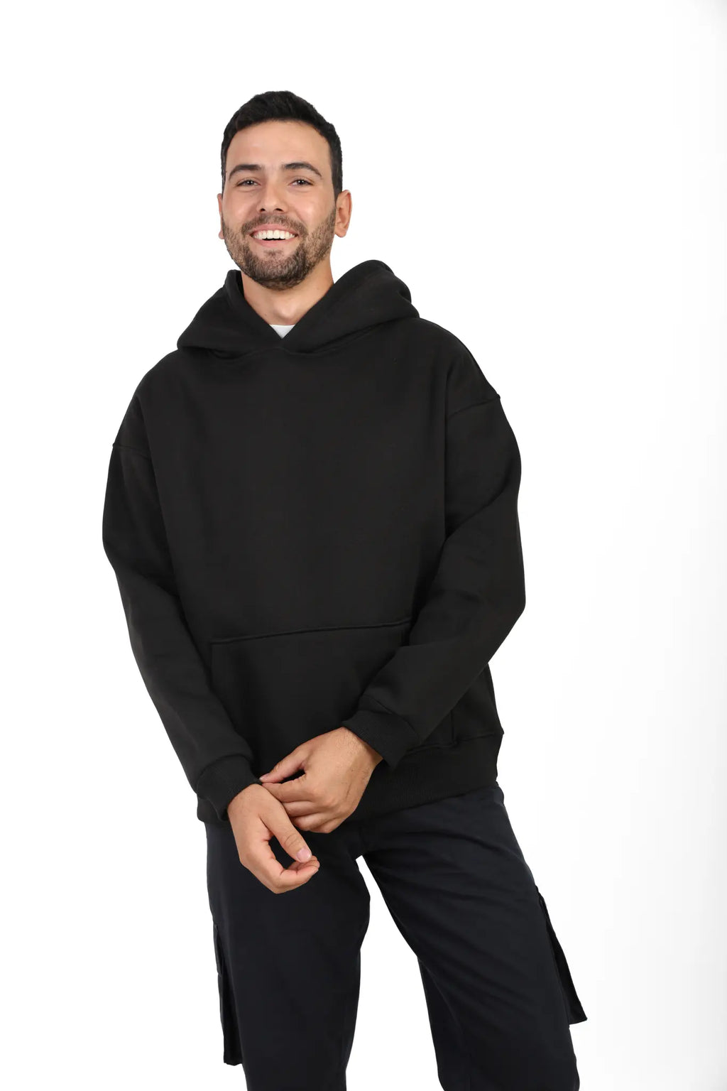Sharghof Oversized Hoodie – Jet Black