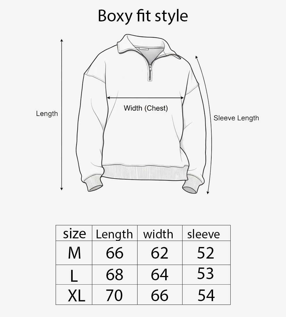 Urban Half Zip Sweatshirt – Jet Black